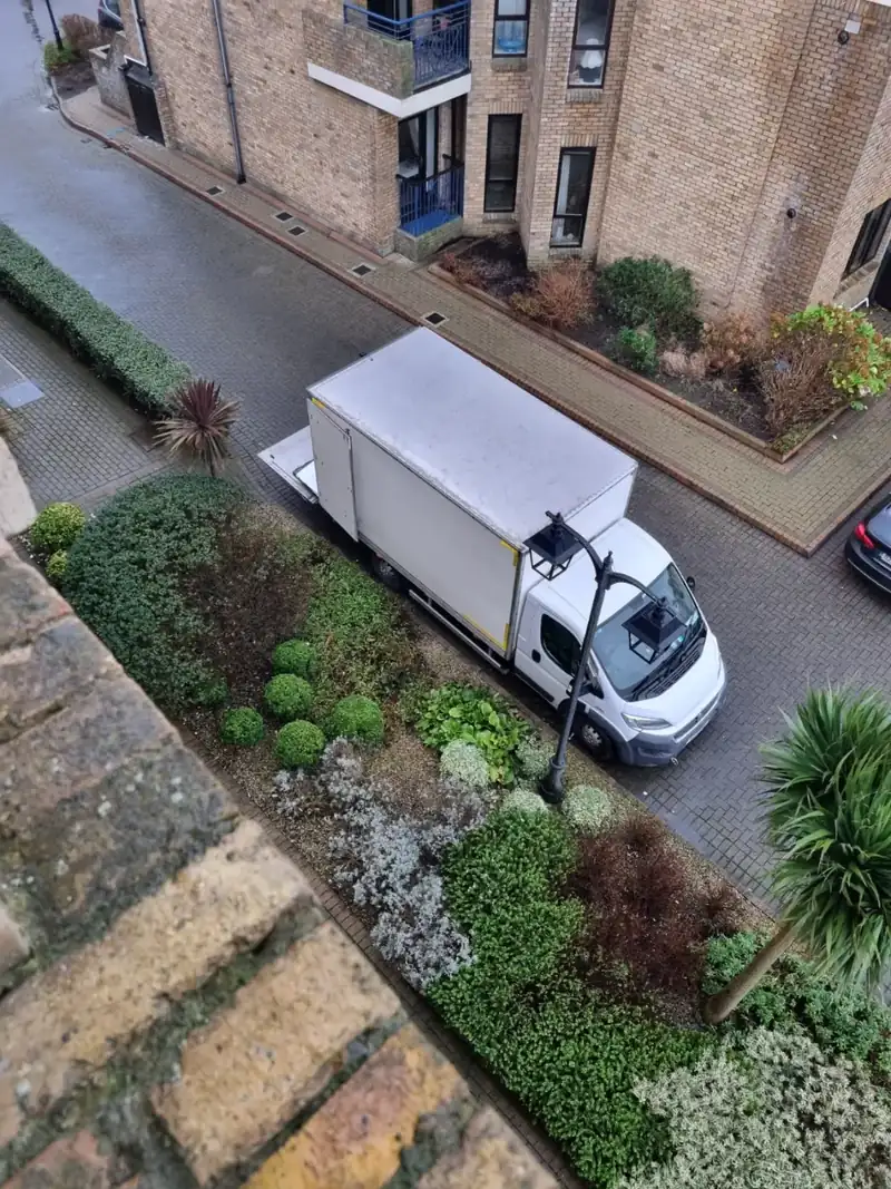 Property Clearance truck outside a Dublin property on clearance day