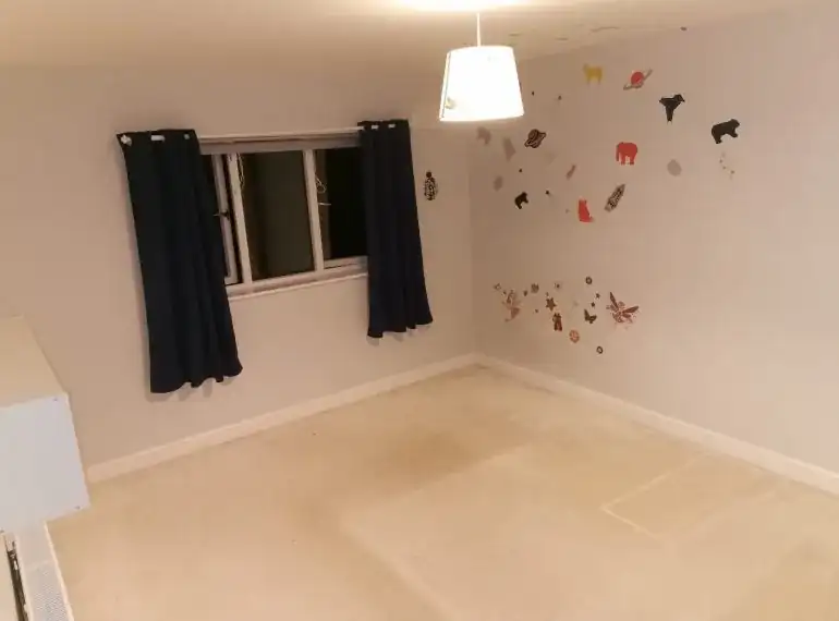 Cleared, empty room after a house clearance