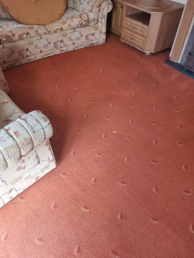 Bedroom emptied of furniture after a house clearance