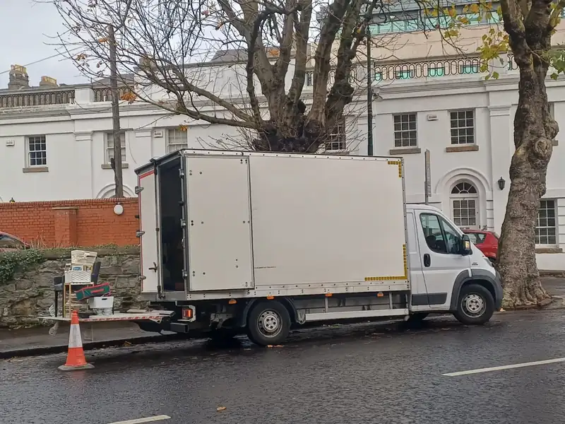 Property Clearance truck parked outside a house in Terenure, Dublin 6W
