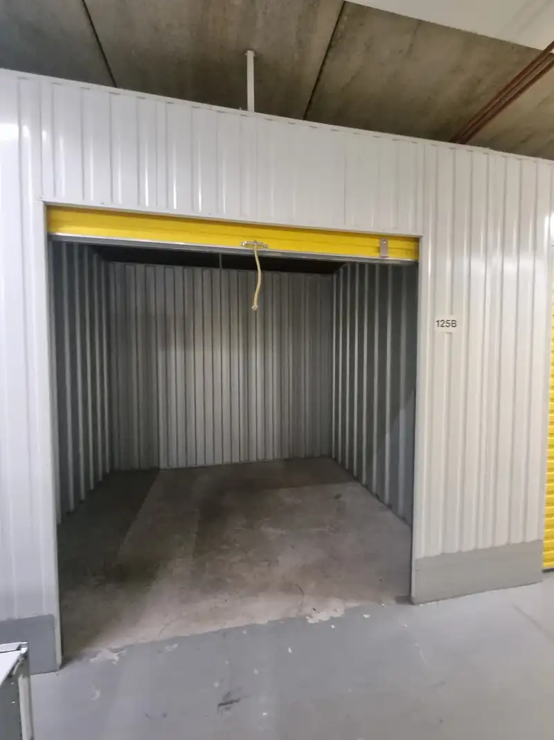 Self-storage unit left empty after clearance