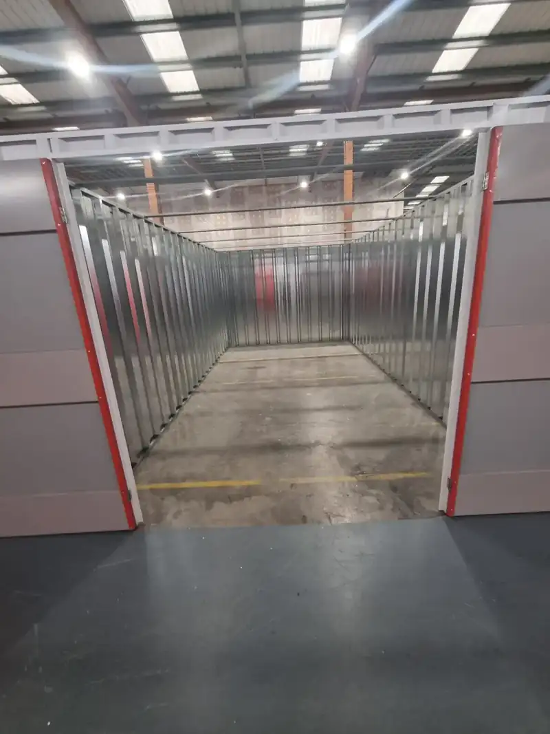 Empty warehouse storage unit after a professional clearance